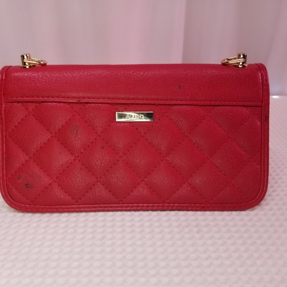 Aldo Women's Red Crossbody Wallet - Picture 2 of 6